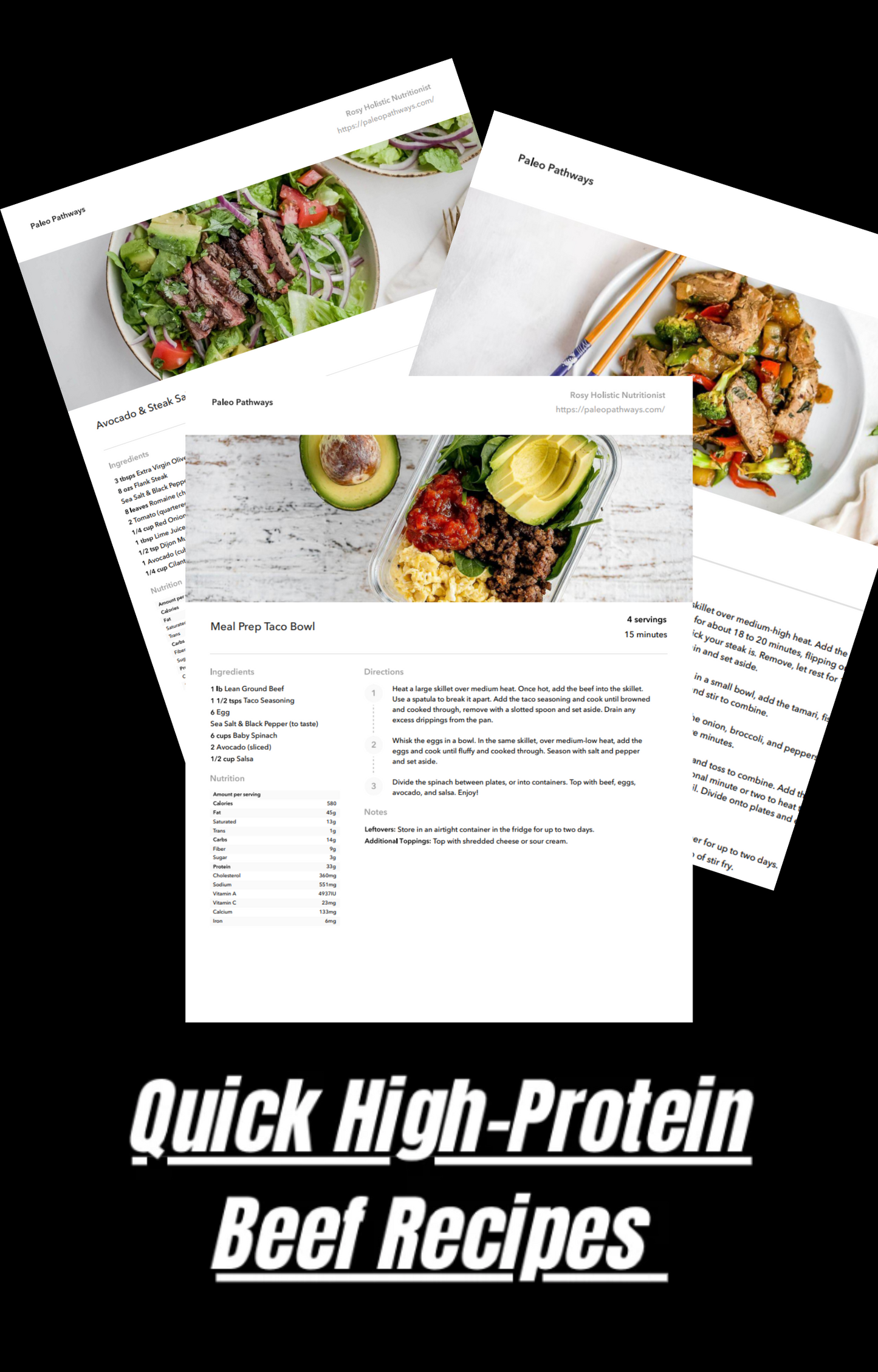 Quick & Easy Beef Recipes Simple Meals tor Muscle & Energy for Men